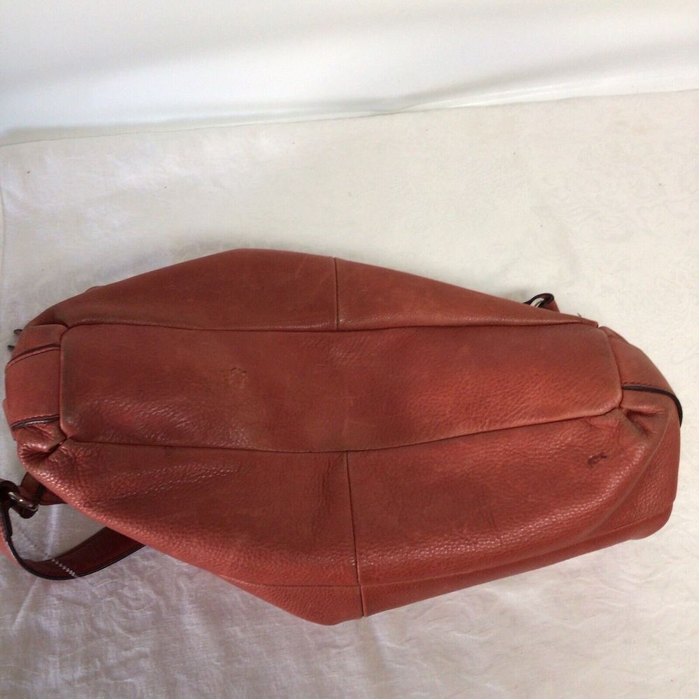 B Makowsky Burnt Orange Soft Leather Hobo Satchel Shoulder Handbag Purse‎ Large - Picture 11 of 11